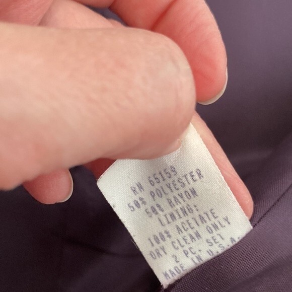 Vintage Chad Stevens Herringbone Wear to Work Boxy Oversized Blazer Size 10 - Picture 9 of 13